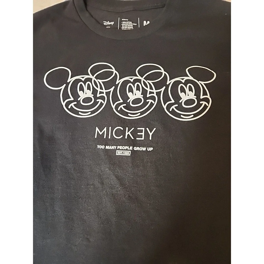 Disney x Neff Official Mickey Mouse Too Many People Grow‎ Up Mens T-shirt Medium